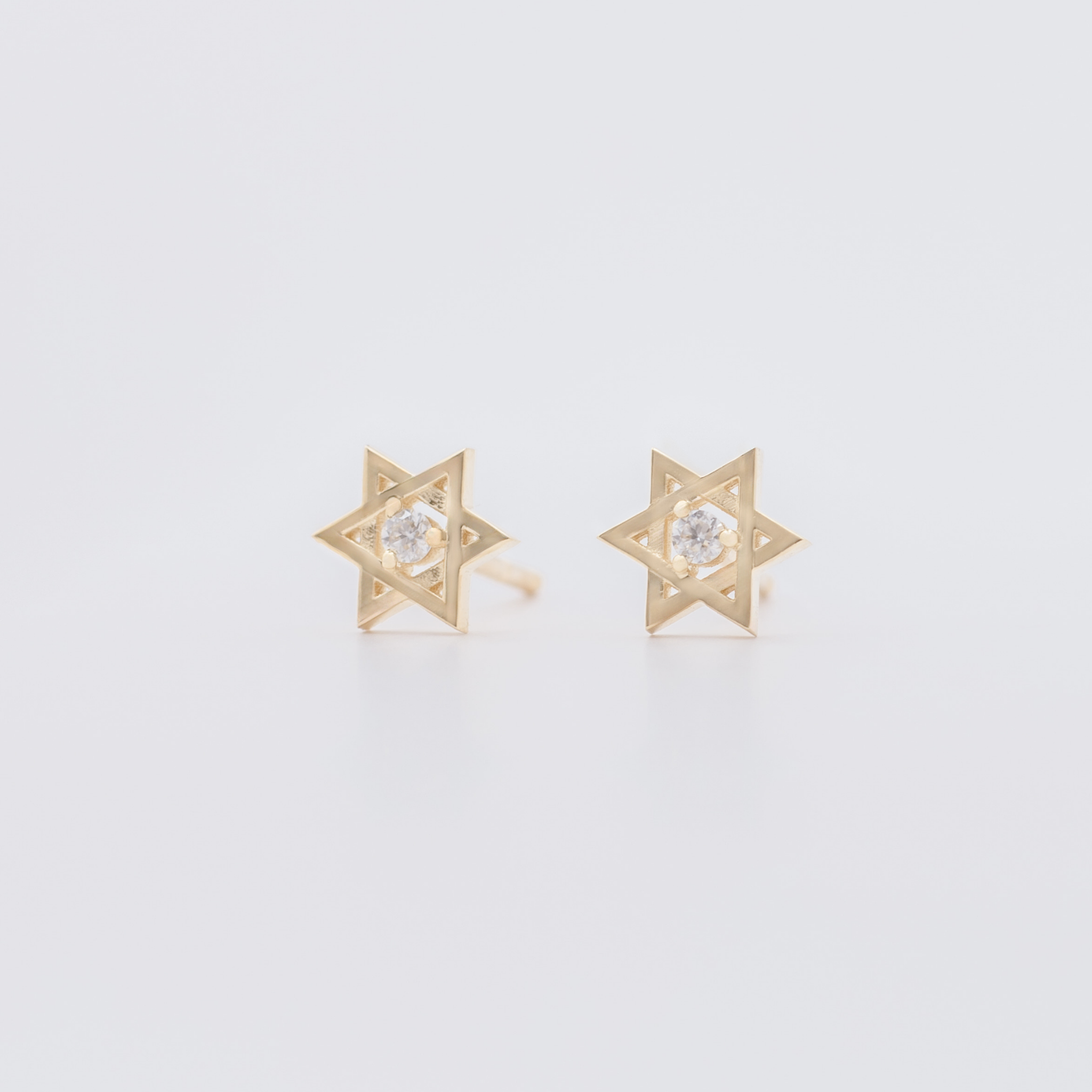 Star of David studs