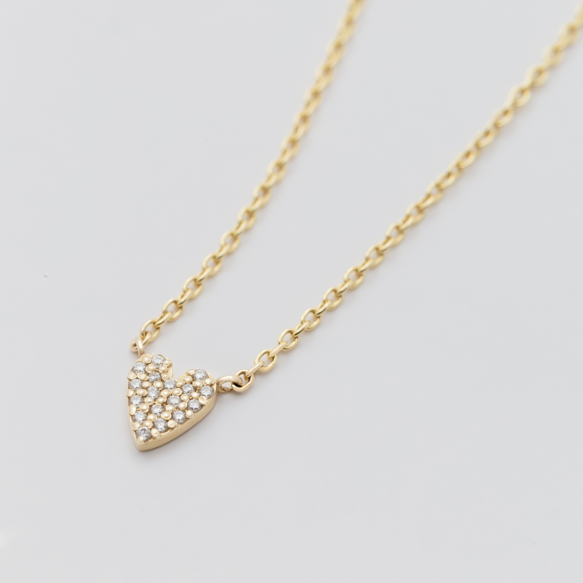 Tiny love diamond neckless