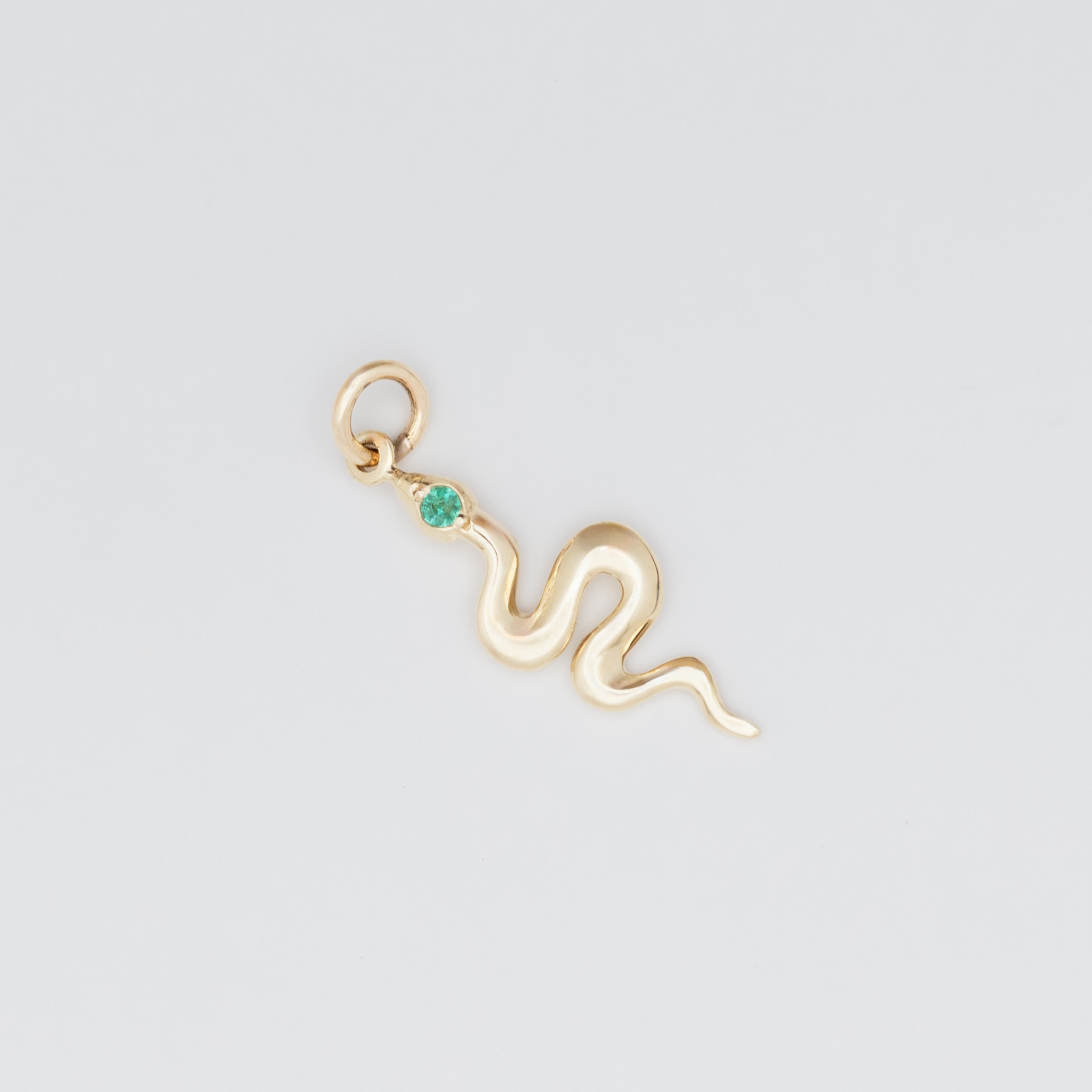 Serpent emerald charm