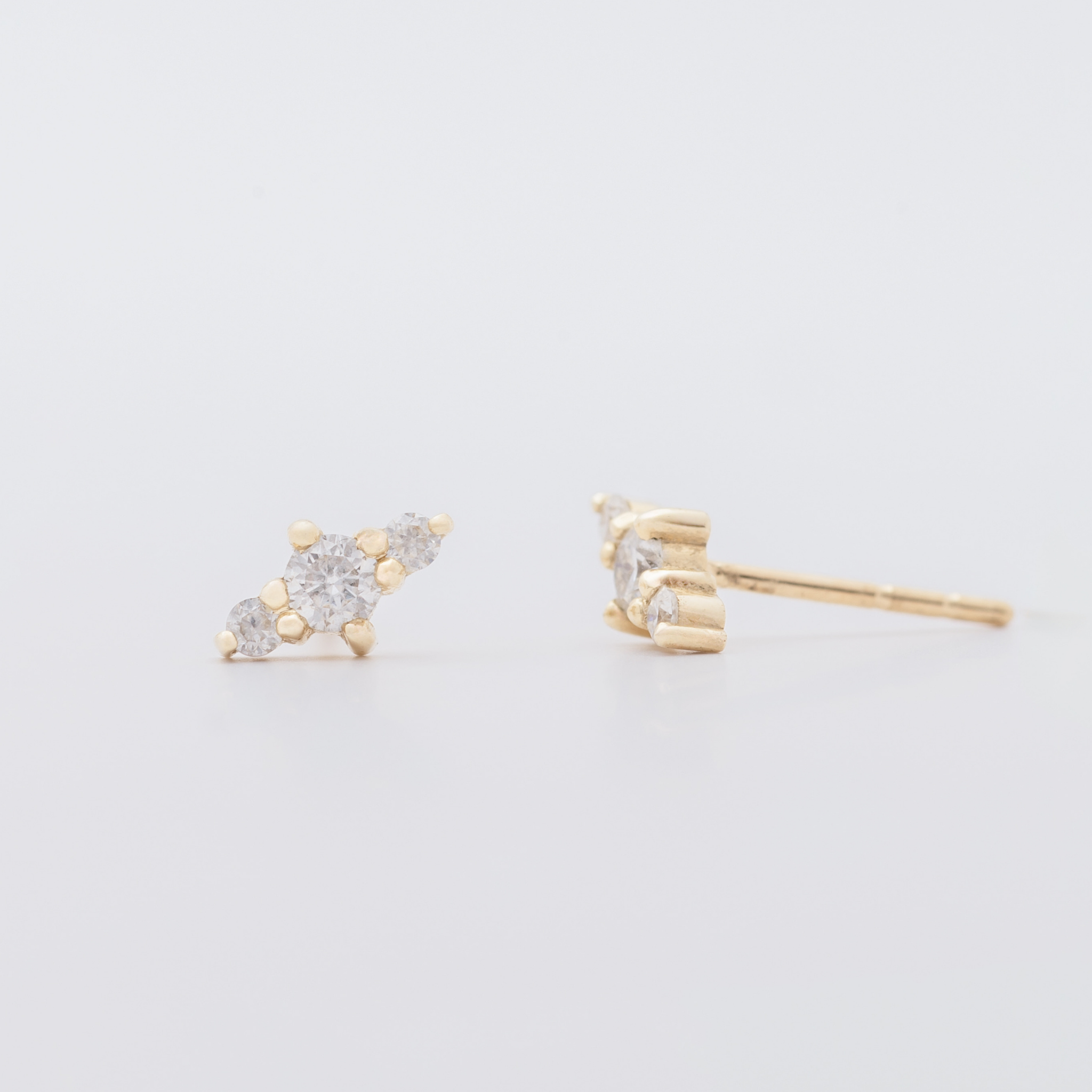 Trio diamond studs
